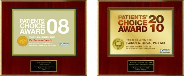 Patients’ Choice Top Cosmetic Surgeon Award 2008 and 2010